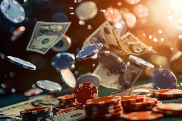Live casino dealer table with multiple camera angles